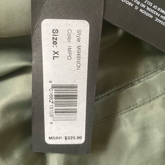 NWT Hudson Puff Utility Jacket Green with Orange Interior XL - Picture 6 of 11